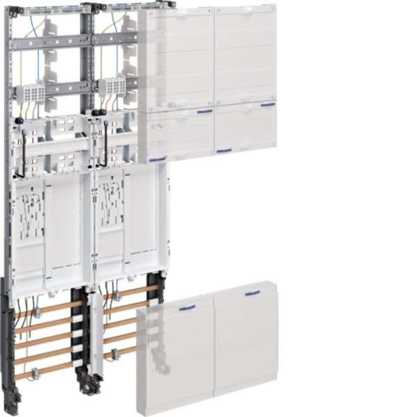HAGER Komplettfeld ZK3EL22N 2ZP,eHZ,DSS,H 1050mm,2-feld ZK3EL22N