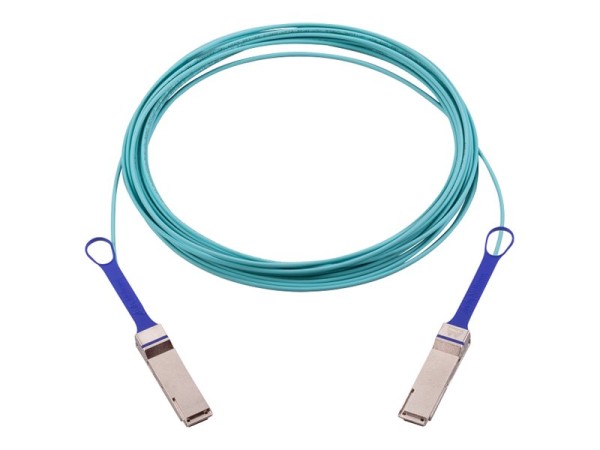 NVIDIA NVIDIA MFA1A00-E010 Glasfaserkabel 10 m QSFP Blau (980-9I13O-00E010)