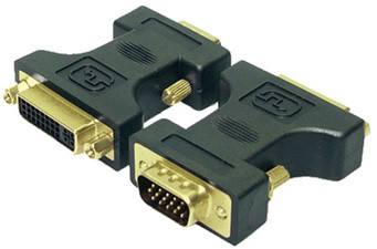 LogiLink Adapter, 15 Pol VGA Stecker - DVI-Kupplung 24+5 Pol