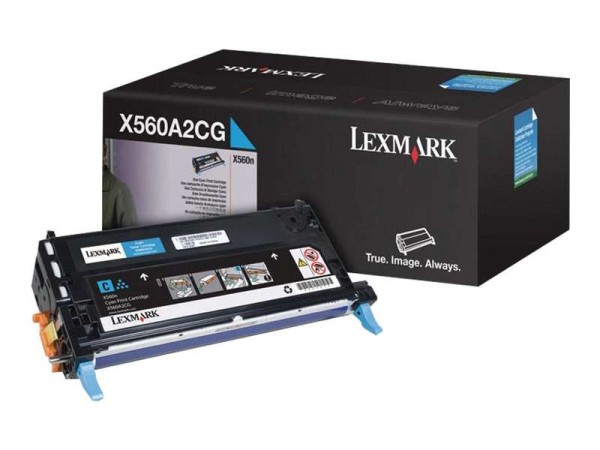 LEXMARK Cyan Tonerpatrone X560A2CG