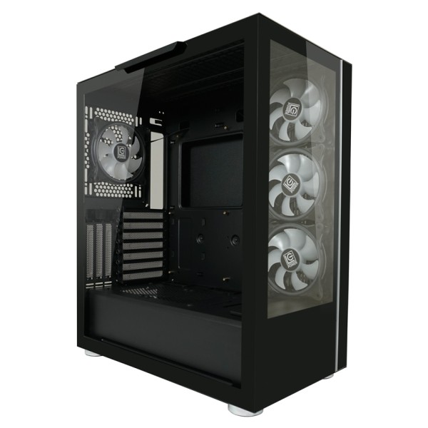 LC-POWER LC-POWER Midi Gaming 808B-ON Skylla_X inkl. 4 Lüfter