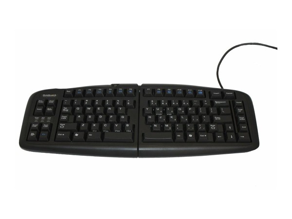 BAKKERELKHUIZEN BAKKERELKHUIZEN Goldtouch Adjustable Split-Tastatur Schwarz USB/PS, FR Die ergonomische Tastatur Gol
