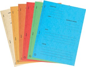 EXACOMPTA Dossiers de plaidoirie "Pour / Contre", turquoise