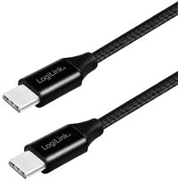 LogiLink USB 2.0 Kabel, USB-C - USB-C Stecker, 0,3 m, rot