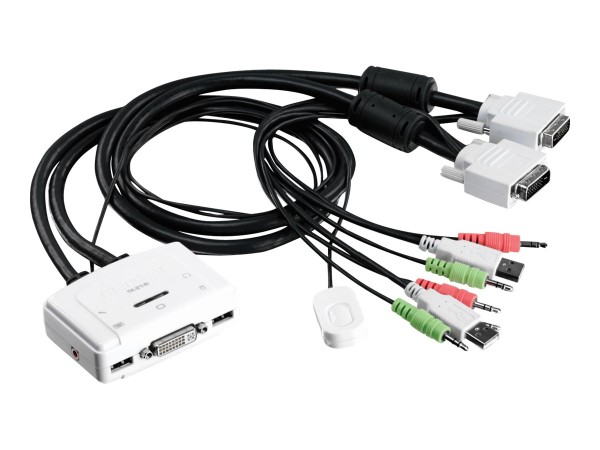 TRENDNET 2-PORT DVI-USB AUDIO KVMSWITCh TK-214I